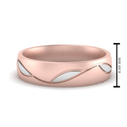 Comfort Fit Two Tone Mens Band